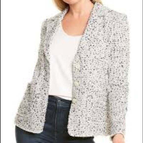 Rebecca Taylor Eyelash Tweed Jacket Blazer 4 - Picture 4 of 7